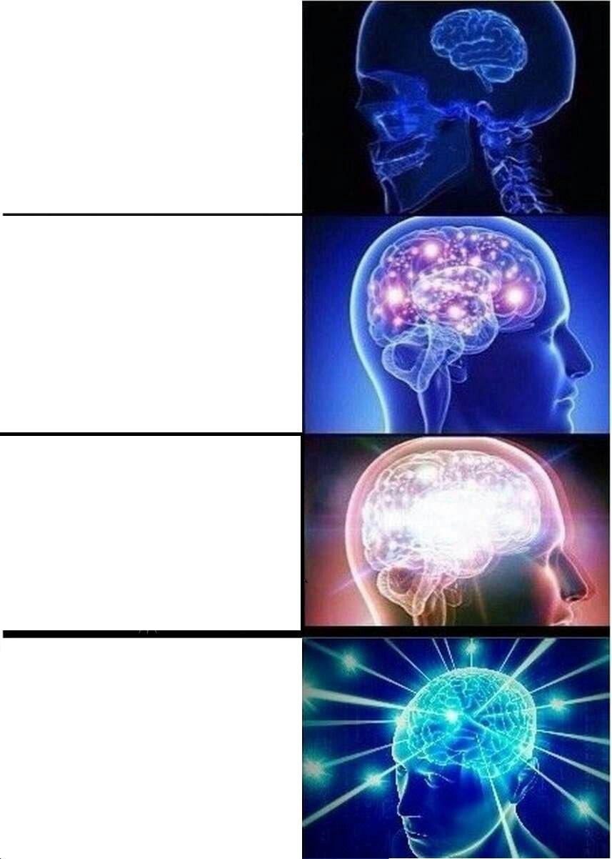 Expanding Brain meme about Snif