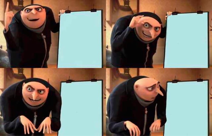 Gru's Plan meme about Snif